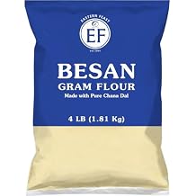 Eastern Feast - Besan, Fine Gram Flour, 4 LBS 1.81 kg | Made with 100% Pure Chana Dal Yellow Split Chickpea | Gluten-Free, All-Natural, Non-GMO