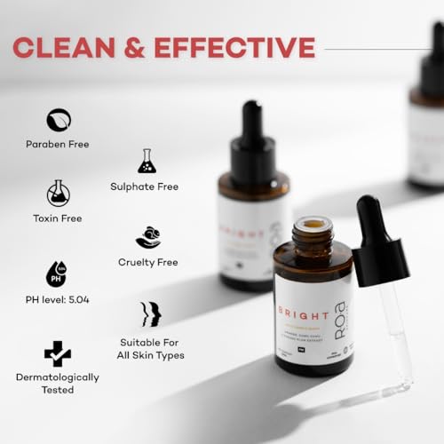 Image of R.O.A Skincare Collagen Boosting two serums combo for Enhanced Cell Renewal and youthful glow | Enhanced Cell Renewal with Vitamin C, Glycolic acid and Salicylic acid face serums | 100 ML each