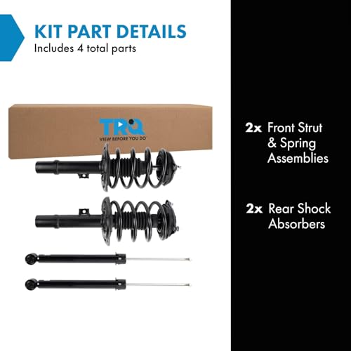 Image of TRQ Front and Rear Complete Strut Assembly & Shock Absorber Kit Complete Strut & Coil Spring Assembly Compatible with 2016-2021 Honda Civic