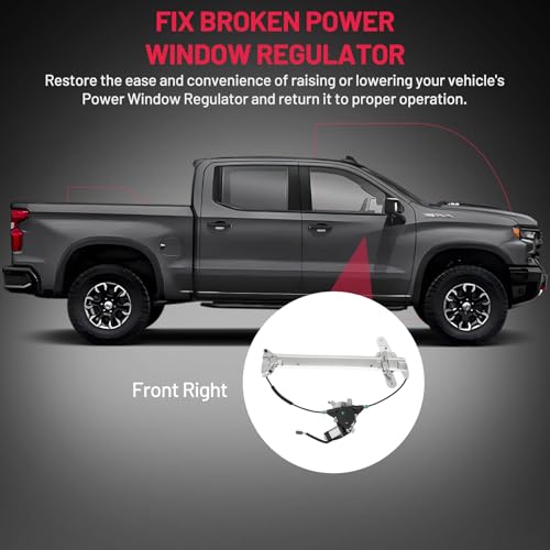 Image of BDFHYK 741-687 Power Window Regulator with Motor Front Right Compatible with Lincoln Town Car 1998-2011