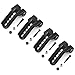 COOWOO Aluminum Shocks Mount, Adjustable Front & Rear Damper Mount 4pcs Tower Hoops Upgrade Parts for 1/10 RC Crawler Car TRX4 TRX6 Defender Bronco Sport G500 Upgrades(Black)