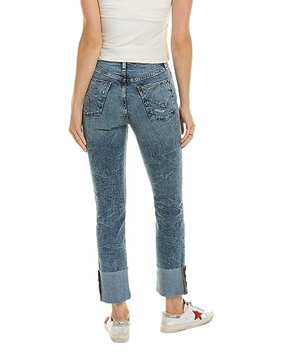 HUDSON Jeans Holly High-Rise Straight Ankle in Mineral Blue2