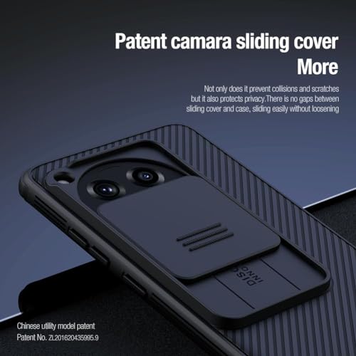 Image of PRITO Nilkin Classic Series Compatible for OnePlus 12 R (1+12R) Case with Camera Cover, [Camera Lens Protector] [Scratch-Resistant] [360 Full Protection] Shockproof Slim Phone Case (Black, 1+12 R)