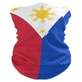 YQLROO Flag Of The Philippines? Bandana Seamless Neck Gaiter Headwrap Balaclava Headband Headwear for Men and Women