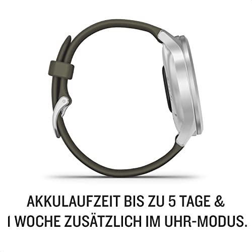 Garmin [renewed vivomove Style - stilvolle Hybrid-Smartwatch mit brillantem AMOLED-Farbdisplay, Sport-Apps, wasserdicht, 5 Tage Akkulaufzeit, Fitness Tracker, Connected-GPS [Generalüberholt]