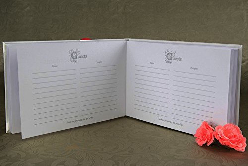 Katemelon Blue Scroll Wedding Guest Book And Pen Set #TOP5