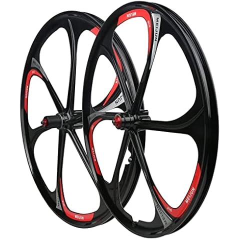 ZNND MTB Wheelset 26 Inch Mountain Bike Front & Rear Wheel Disc/Rim Brake 7-11speed Cassette QR Sealed Bearing Hubs Bicycle Wheelset Magnesium Alloy Integrated Cover