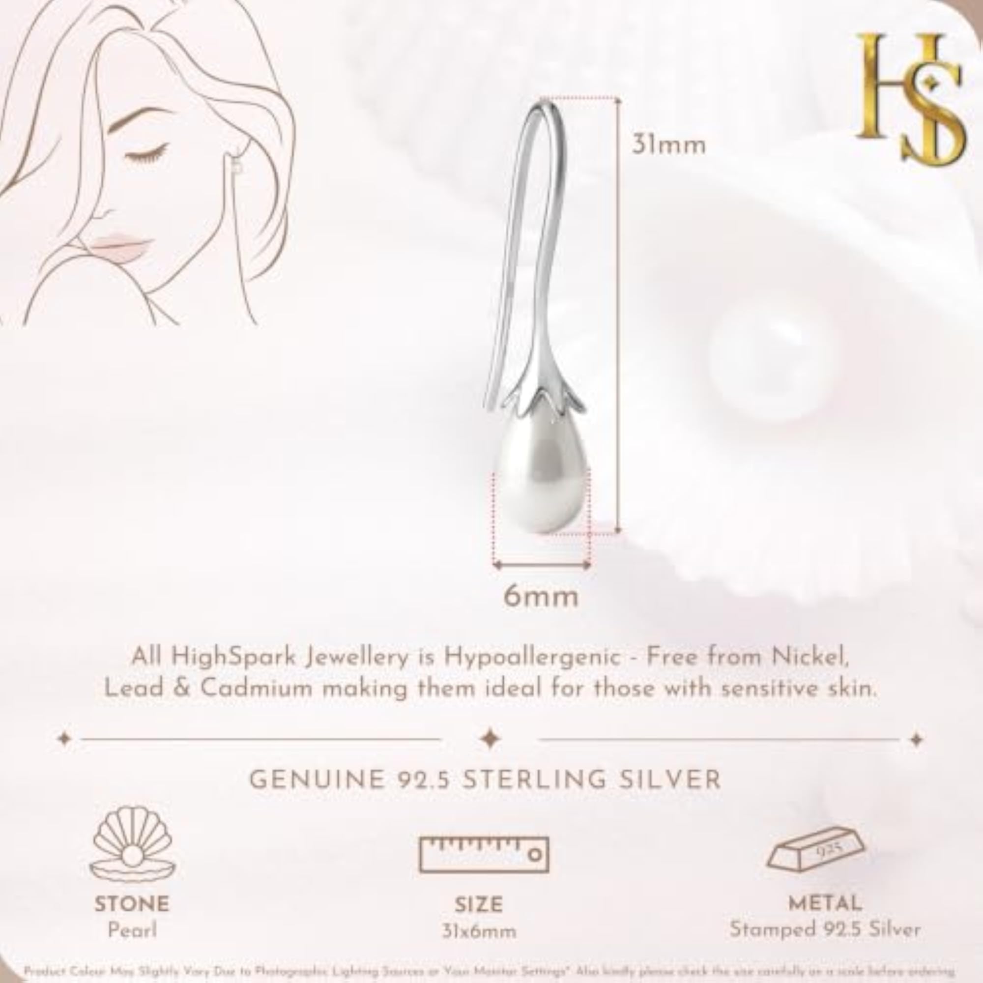Women's 925 Silver Designer Daily Wear Drop Earrings
