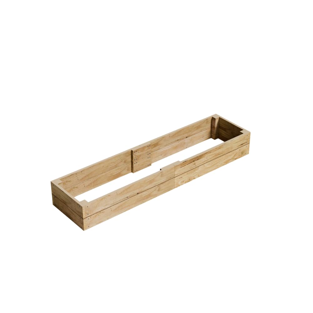 Conka Garden - Wooden Raised Bed Kit - Large Garden Planters for Vegetables, Herbs, Flowers – Start Growing Plants Earlier & Better - Durable & Resistant FSC Treated Timber 30cm H, 60cm x 240cm