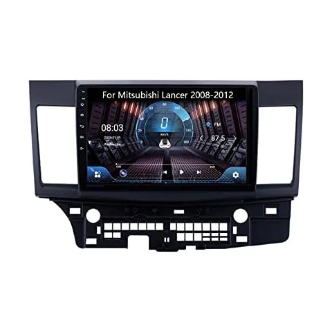 9-inch Touch Screen Car Stereo With Bluetooth Car Radio For Mitsubishi Lancer 2008-2012 Plug And Play Android10 2Din Car Stereo Radio Android Automatic Bluetooth USB RVC SWC (Color : 4core 2G+32G) Cover