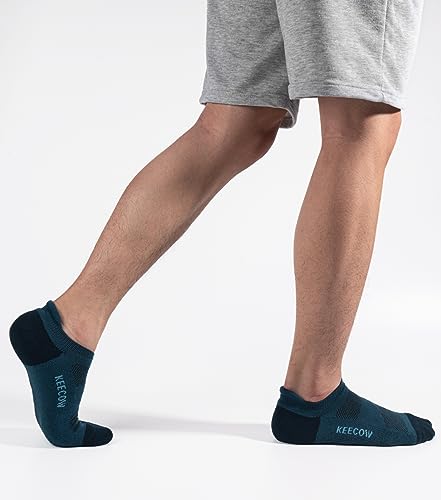 KEECOW Performance Comfort No Show Ankle Cushioned Socks for Men & Women, Athletic, Tab, Short, Running, Outdoor 5
