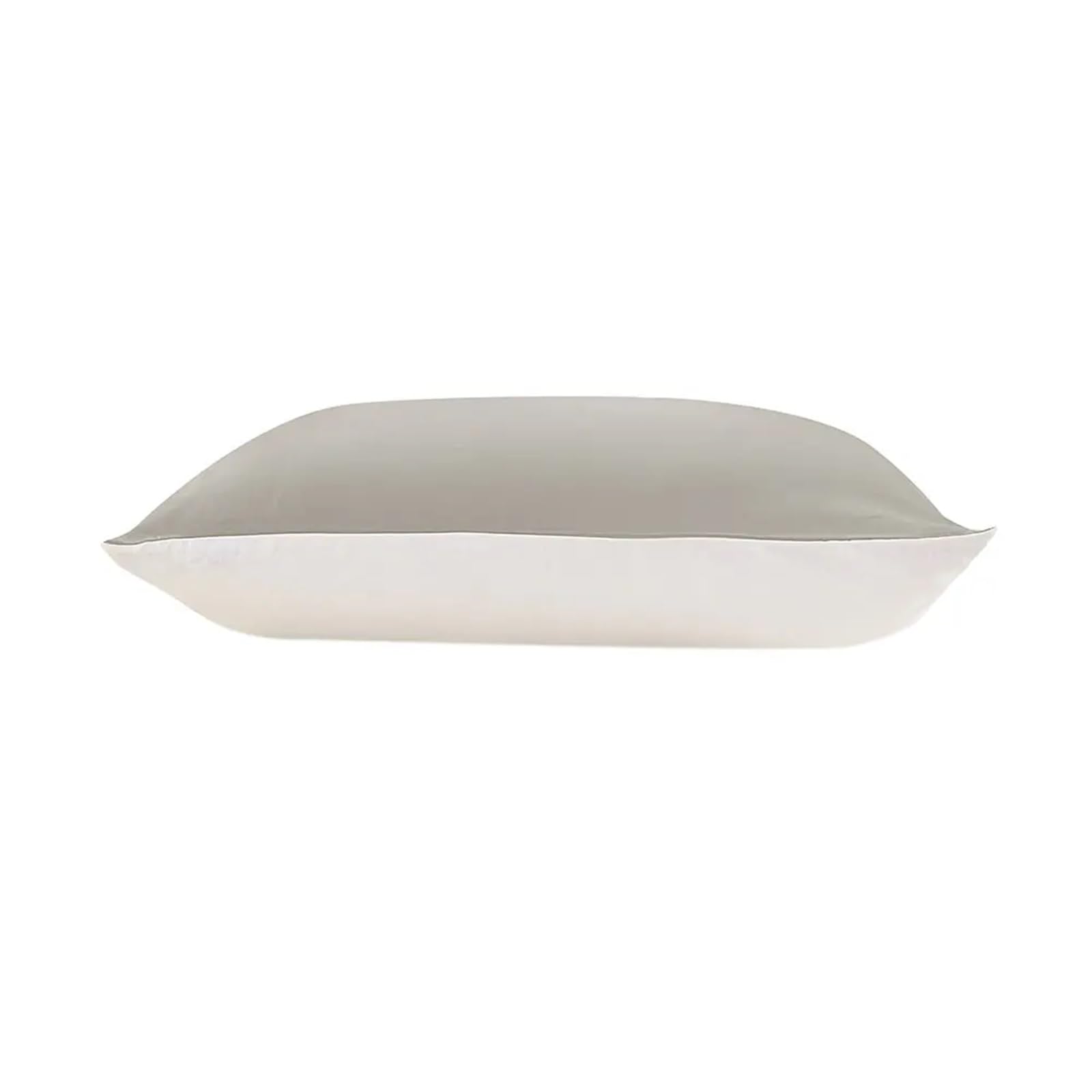 Silk Pillowcase Silk Pillowcase with Cotton for Hair 100 Pure Luxury Hidden Zipper Hypoallergenic(Silvergray,40x80cm)