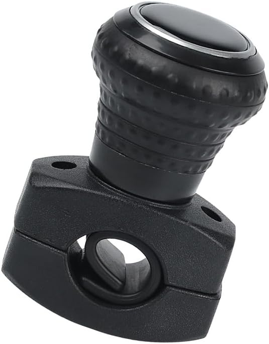 Unifizz Deluxe Wheel Spinner - Universal Steering Wheel Accessory for Cars, Trucks, Tractors, Mowers, Forklifts (Black)