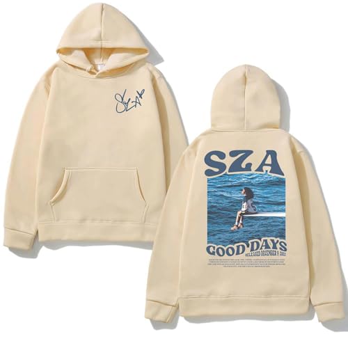 Hoodie SZA SOS pour le Quotidien Sweat Concert Fille Kaki