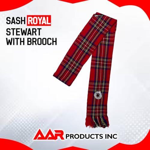 Image of AAR Womens Tartan Clan Sashes Ladies Brooch Scottish Highland - 90 x 10.5 Inches