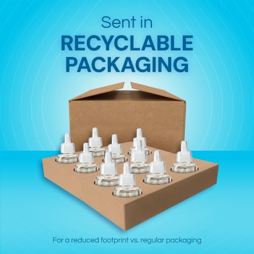 Image of Air Wick Plug in Scented Oil Refill, 10ct, Fresh Linen, Air Freshener, Essential Oils, Eco Friendly Pack
