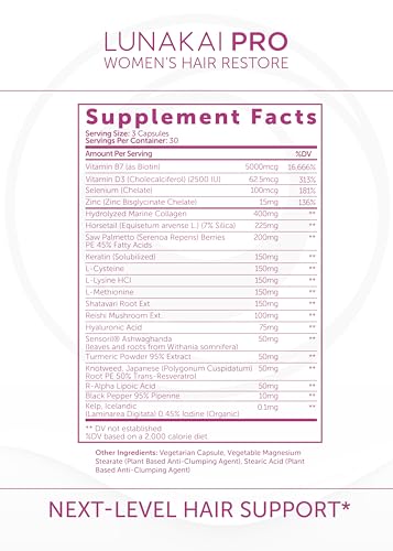 Lunakai Hair Growth Supplement for Women