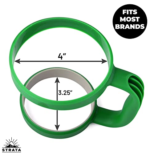 Strata Cups 30Oz Tumbler Handle (Green) Available For 30Oz Yeti Tumbler, Ozark Trail Tumbler, Rambler Tumbler- Bpa Free #TOP1