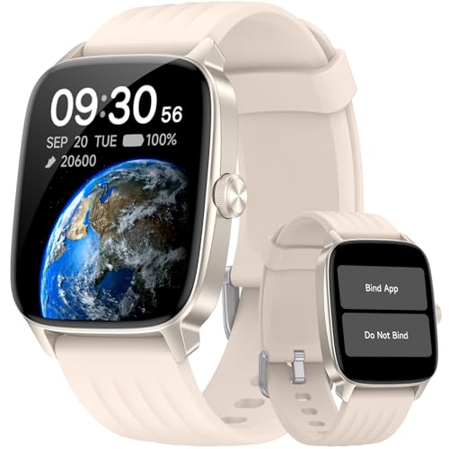 Pedometer Watch No APP/Phone Required, 1.85' Display Fitness Tracker Watch with Pedometer, Calories & Step Counter, Waterproof Smart Watches with Heart Rate Monitor, Sleep Tracking for Women Men