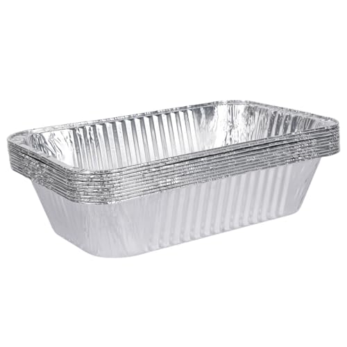 DONSIQIZZ Drip Pans for Char Broil the Big Easy Oil-less Turkey Fryer 2425514W12 Disposable Heavy Duty Aluminum Foil Grease Tray Liner for Charbroil Grill 10 Pack