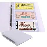 Anopono チケット収納ファイル チケット収納ホルダー 半券 保管 大容量 40ページ 240枚収納 (ファイル)