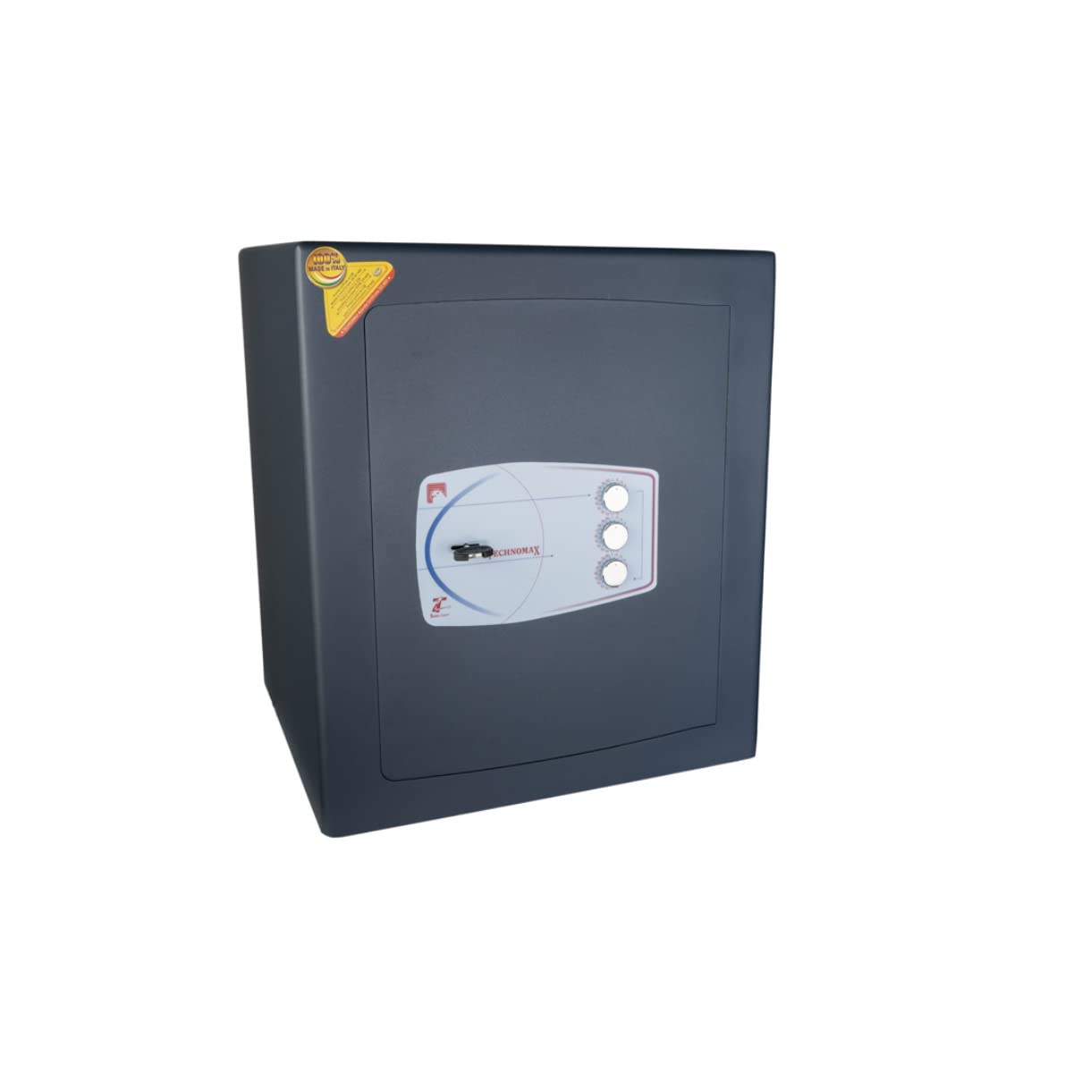 Technomax, Cassaforte a mobile, Gold Moby Diplo, modello GMD/7, Apertura con chiave a doppia mappa + combinatore a 3 volantini, Dimensioni mm. 490 (H) x 430 (L) x 400 (P)