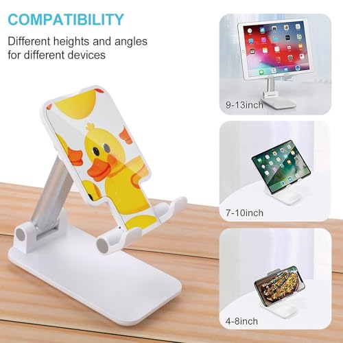 Support de téléphone pliable caoutchouc compatible iPhone Android pour bureau - 3