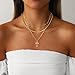 Amicon Gold Cross Necklaces for Women, Layered 14K Gold Plated Dainty Stacked Pendant Choker Trendy Cute Cross Charm Layering Faith Jewelry Set Religious Gift