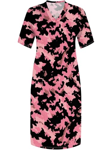 Image of SUZONANA Plus Size Dresses for Curvy Women African Print American Dress Summer Outfits Casual Loose with Pocket