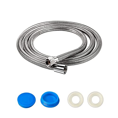 YEYIT Manguera De Ducha Universal Anti-pliegue Tubo De Ducha Flexible 2m Prueba De Fugas Flexo De Ducha De Acero Inoxidable Con 2 Arandelas Para Reemplazo Cover