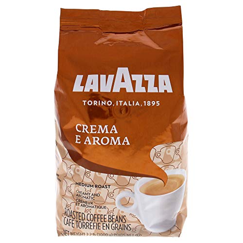 Image of Lavazza Crema E Aroma Coffee Beans 2.2-Pound Bag (Pack Of 6)