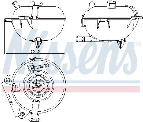 NISSENS Vase d'expansion liquide de refroidissement 996130 Cover