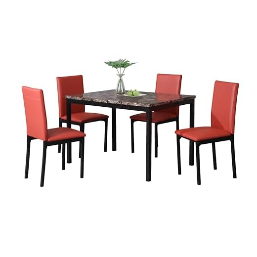 Stylish 5-Piece Dinette Set for Small Spaces