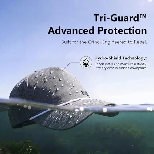 Image of TOP-EX Performance Baseball Hat for Men Water Resistant Golf Cap Running Cooling Snapback Laser Perforated