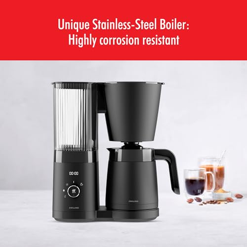 Image of ZWILLING Enfinigy Drip Coffee Maker with Thermo Carafe 10 Cup, Awarded the SCA Golden Cup Standard, 2.5-qt, Black