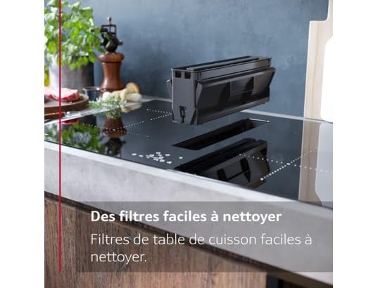 NEFF Plaque induction aspirante V58THQ4L0, N 70, Double CombiZone, Frying Sensor