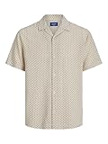 Coupe ample JACK & JONES Jorluke Acapulco Dobby AOP T-Shirt SS pour Homme, Bronze, M