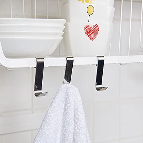 Glrovazas Snap On Hook 20 Pcs Wire Rack Hook,J Shaped Hook,Heavy Duty S Hook, Hanging,J Rail Hooks,Wire Shelving Accessories #TOP3