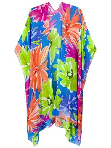 Image of Breezy Lane Women's Kimono Cardigan Summer Swimsuit Coverups Beach Cover Up with Floral Print for Vacation