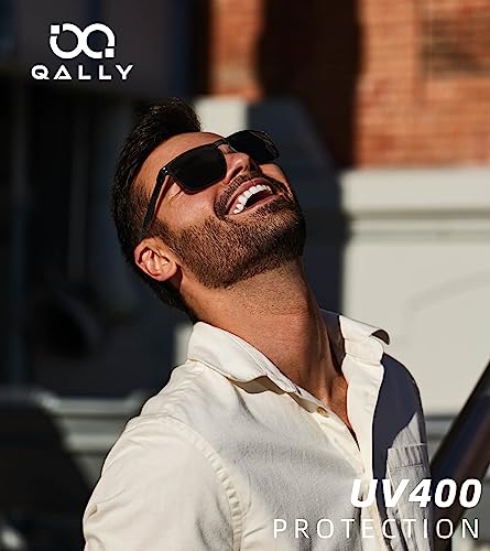 Mens Carbon Fiber Polarized Sunglasses Lightweight Rectangular Frame UV Protection Shady Sun Glasses for Driving2