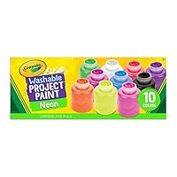 CRAYOLA Washable Kids Paint 2oz 10/Pkg-Neon