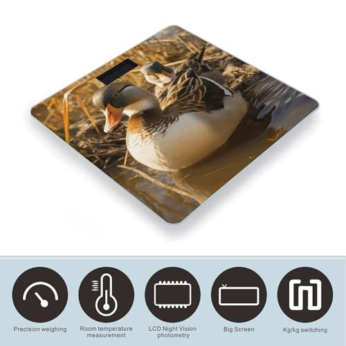 Báscula digital de baño FekiLoot con vidrio templado miniatura 3