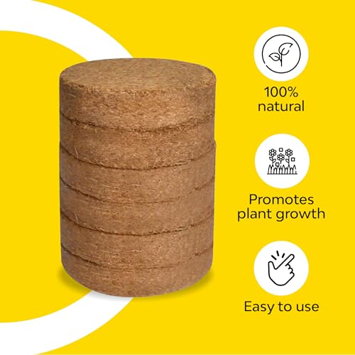 Image of Kraft Seeds by 10CLUB Big Trowel with 5*Cocopeat 100g - Gardener's Essential Kit /Combo for Planting, Transplanting, and Soil Enrichment | Eco-Friendly Garden Tools for Healthy Growth