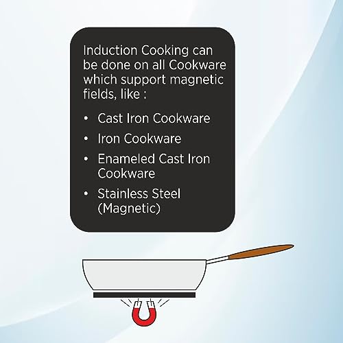 Glen Induction Cooktop with 6 Preset Cooking Functions 1600 Watt