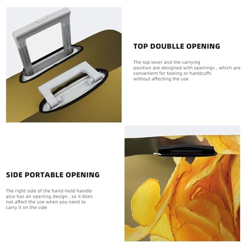 Elastic Travel Luggage Cover for Suitcase Tsa Approved Stretch Scratch-Resistant Suitcase Protector Cover Washable Potato Chips Baggage Covers Fits 18-32 Inch Luggage Case4