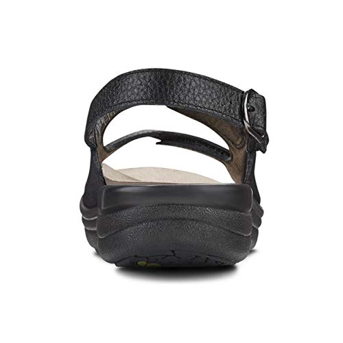 Dr. Comfort Women's Lana Arch Support Sandals-Non Slip Adjustable Strap Sandals for Women, Black2