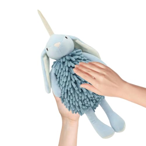 Toalla de invitados suave de conejo ideal para complementar tu baño, ducha y cocina 2
