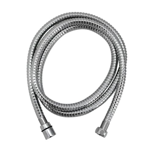 Manguera de ducha de 2m en acero inoxidable cromado universal 2