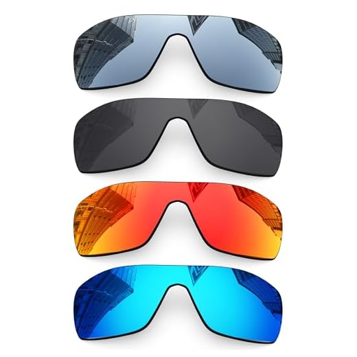 Lentes de reposição polarizadas de 1,6 mm para óculos de sol Oakley Batwolf OO9101, proteção UV, lentes espelhadas escuras, peças de reparo e kit