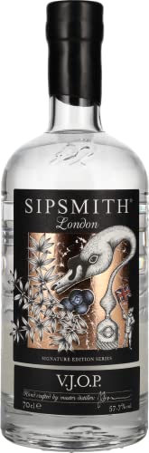 Sipsmith V.J.O.P. I Fängt die gesamte Aromenvielfalt der Wacholderbeere ein I Besonders intensiv mit ausgeprägter Wacholdernote I 57.7% Vol I 700ml Einzelflasche